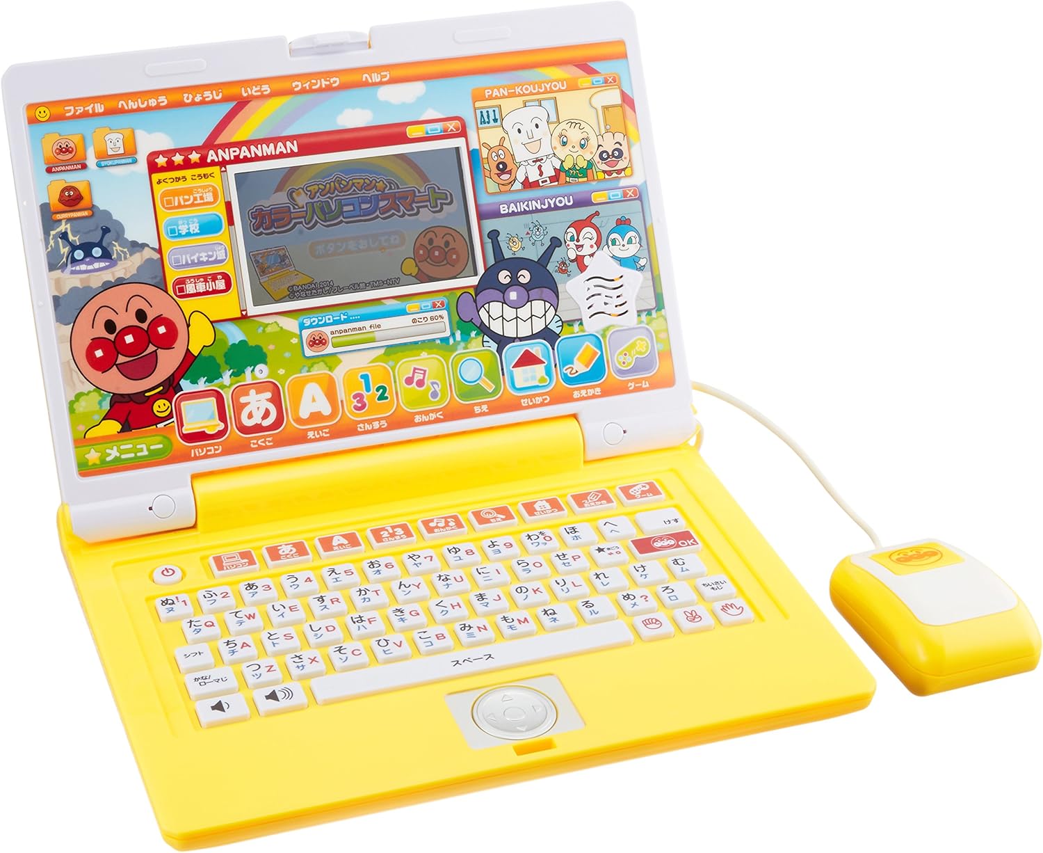 最新作 $ 箱 説明書付き 動作OK マウスでクリック アンパンマン